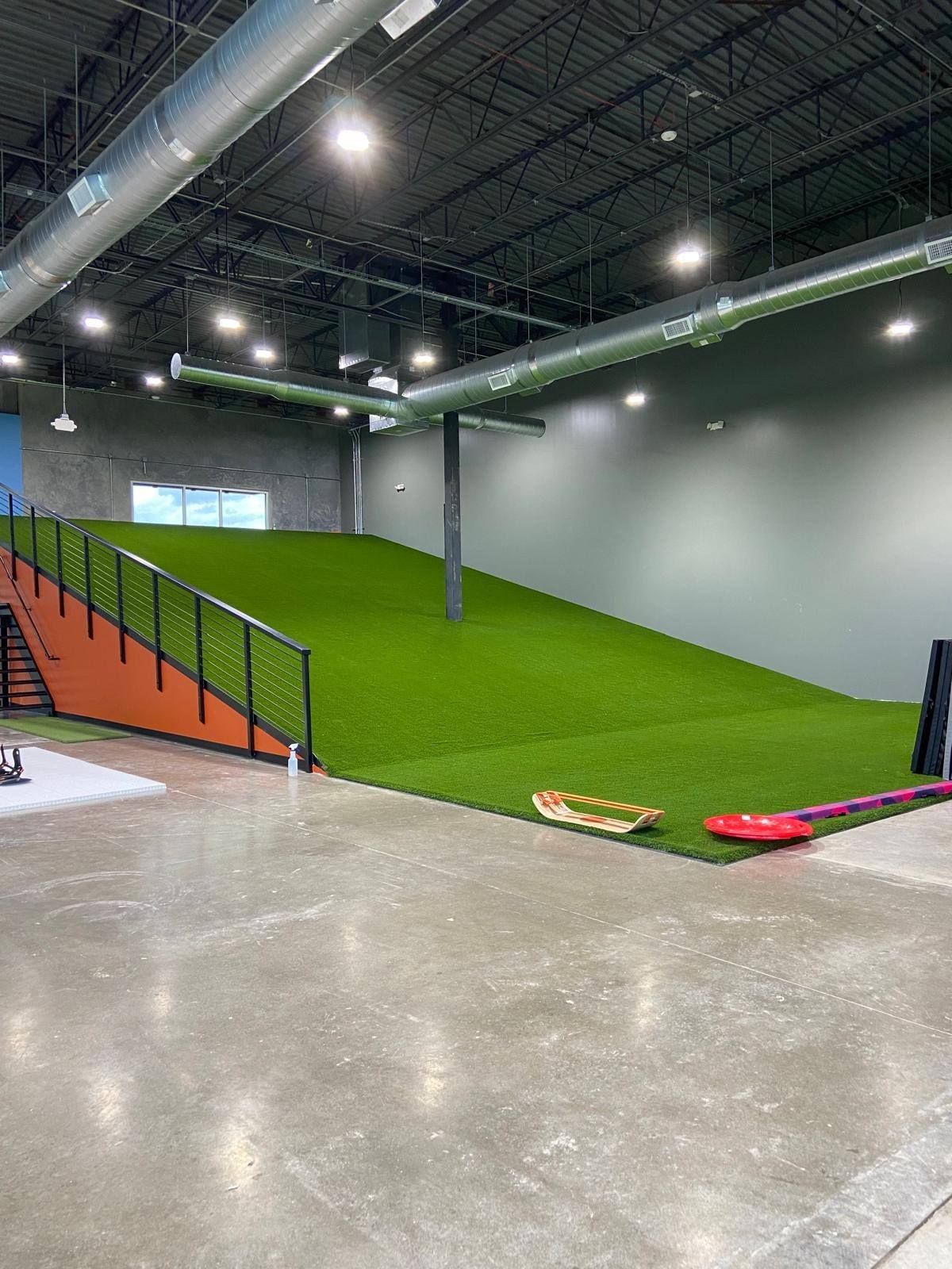 Interior training bay at Happy Ski School in Plano, TX