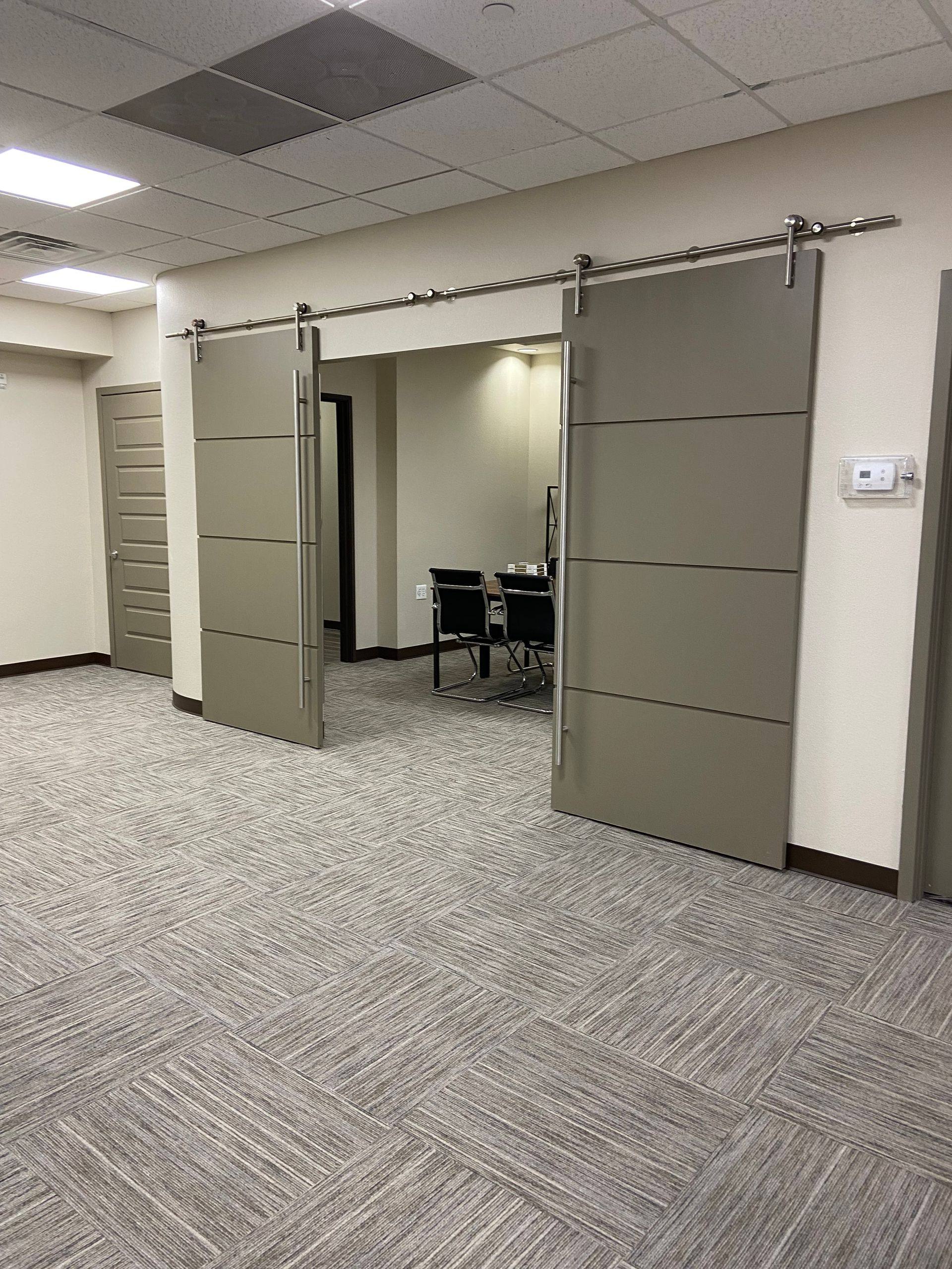 After: the finished conference room at Building Bridges Through Communication in Frisco, TX