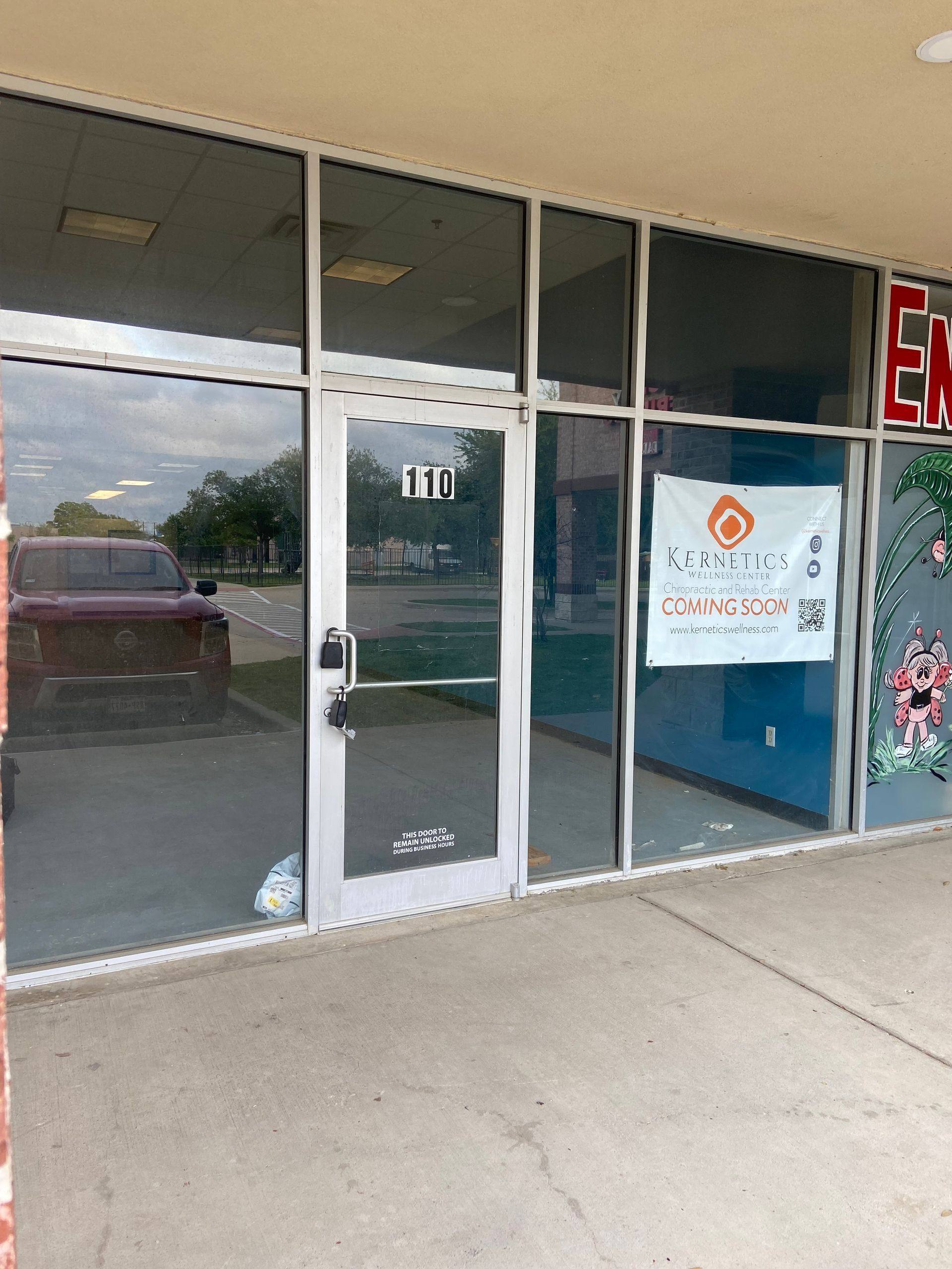 The Kernetics Wellness Center chiropractic practice at 800 West Eldorado Pkwy in Little Elm, TX