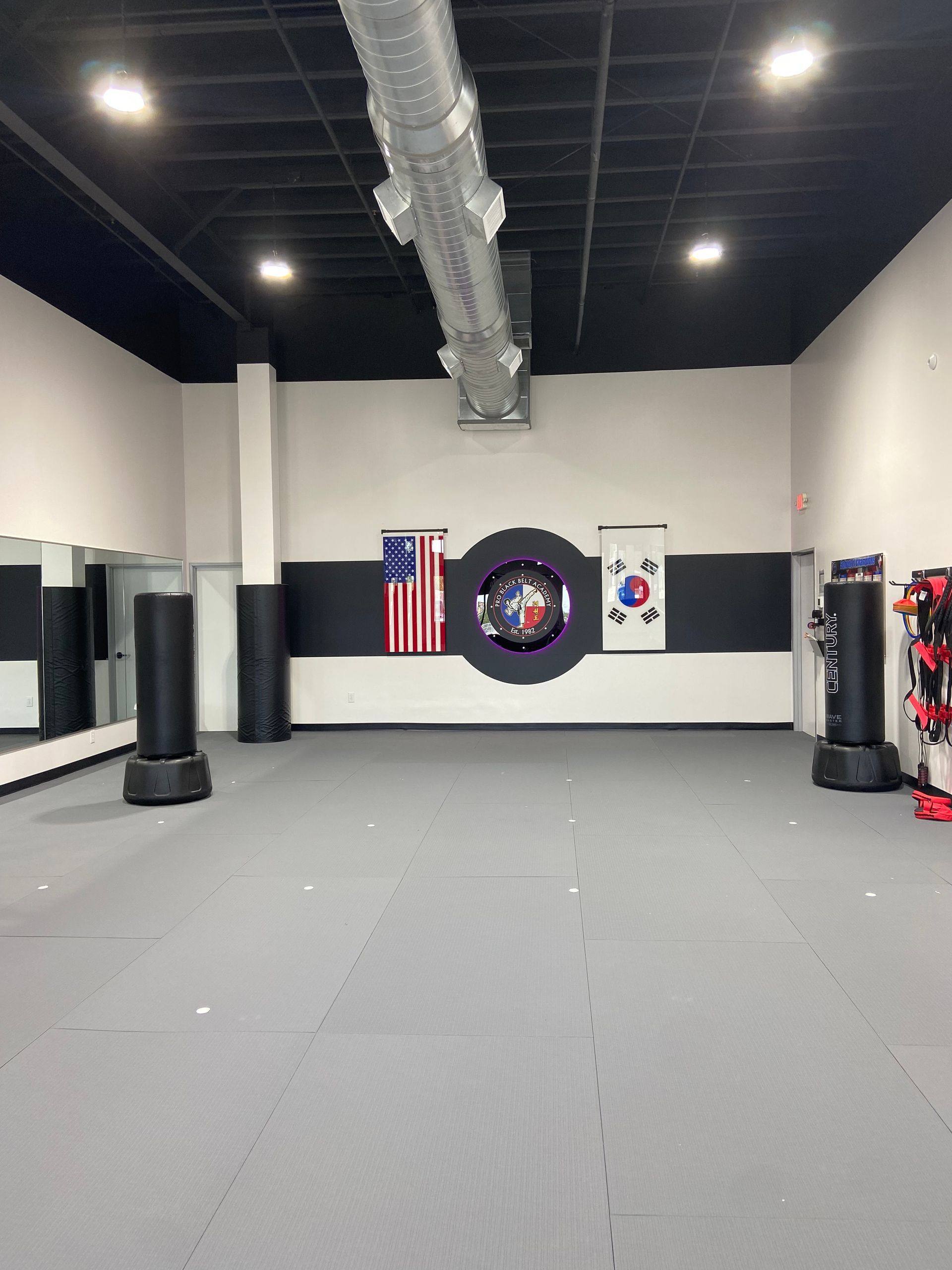 Another view of the finished Professional Black Belt Academy in Celina, TX