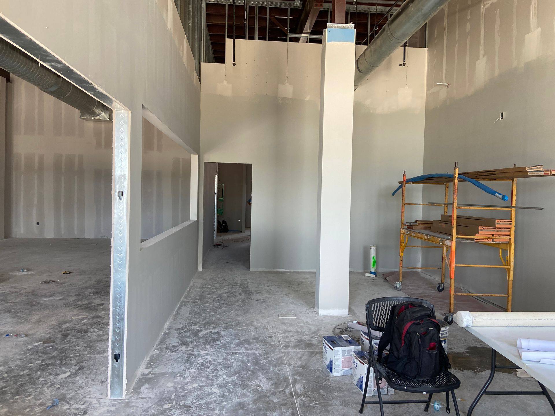Finished parent viewing area at Professional Black Belt Academy in Celina, TX