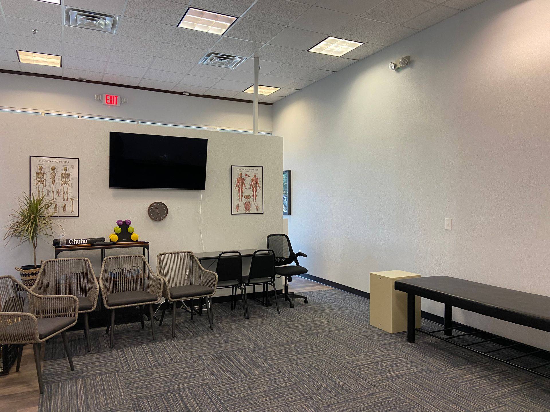 Finished rehabilitation area at Kernetics Wellness Center in Little Elm, TX